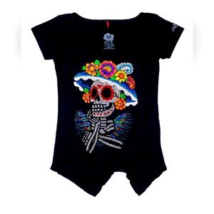 Ay Guey Catrina Skull Top